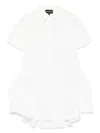Emporio Armani Ruffled Dress In White