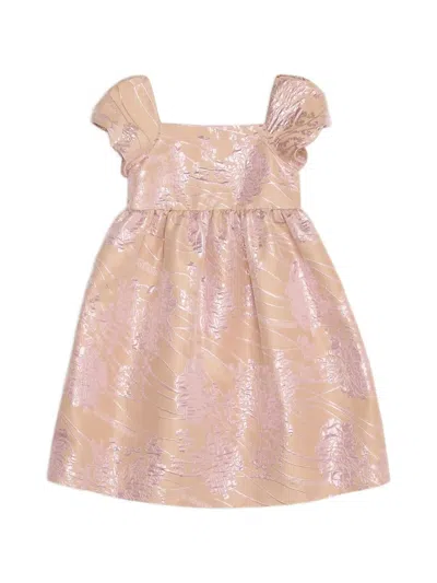 Emporio Armani Kids' Ruffled Floral Dress In Neutral