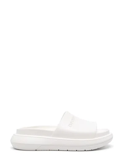 Emporio Armani Sandals Beige In White