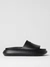 Emporio Armani Rubber Slides In Black