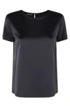 Emporio Armani Round Neck Short-sleeved T-shirt In Blue
