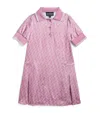 Emporio Armani Satin Logo Shirt Dress In Pink