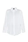 Emporio Armani Satin Shirt In White