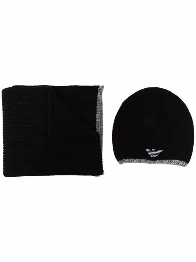 EMPORIO ARMANI EMPORIO ARMANI SCARF AND BEANIE SET