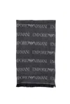 Emporio Armani Scarf Man  625060cc786-00635 Blue In Black