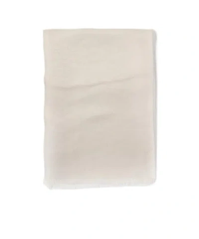 Emporio Armani Scarf With Lurex Thread In White