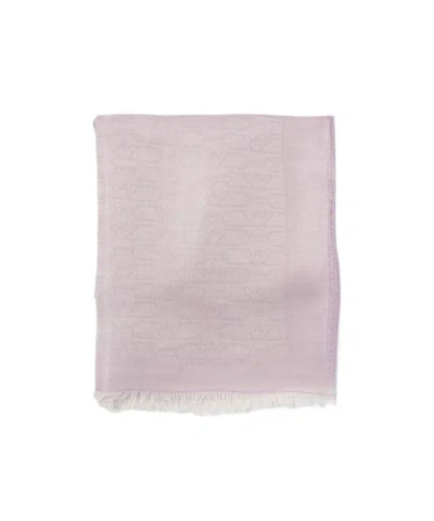 Emporio Armani Scarf With Lurex Thread In Purple