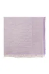 Emporio Armani Scarf With Lurex Thread In Lilac