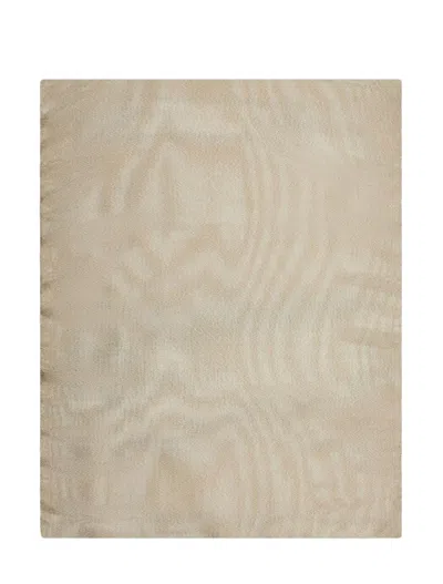 Emporio Armani Scarfs In Beige Naturale