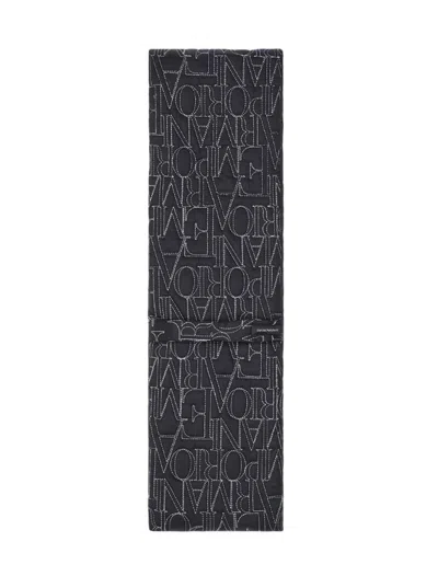 Emporio Armani Scarfs In Black