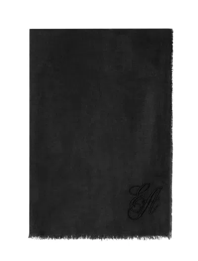 Emporio Armani Scarfs In Black