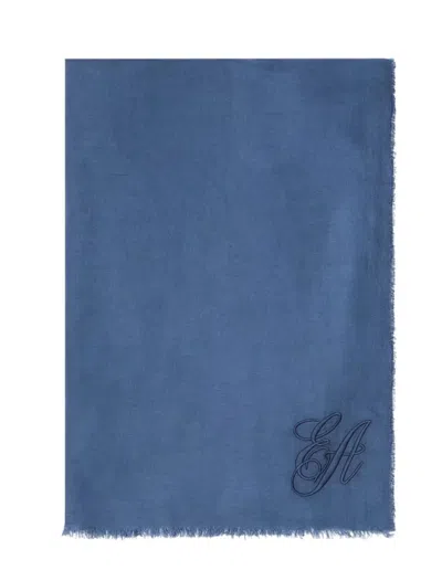 Emporio Armani Scarfs In Blue