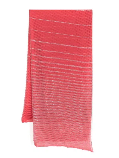 Emporio Armani Scarfs In Rosso Brillante