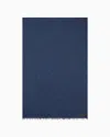 Emporio Armani Logo-jacquard Scarf In Blue