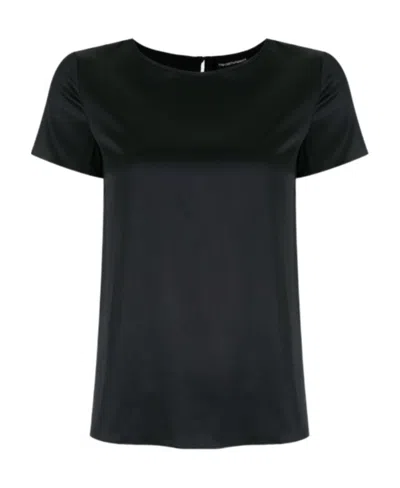 Emporio Armani Short Sleeve Shirt In Blue