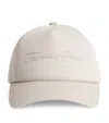 Emporio Armani Script Logo Baseball Cap In Neutral