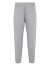 Emporio Armani Seam-deil Track Pants In Gray