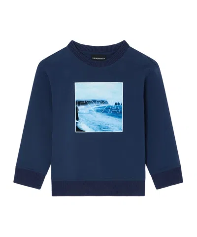 EMPORIO ARMANI SEASCAPE-PRINT SWEATSHIRT