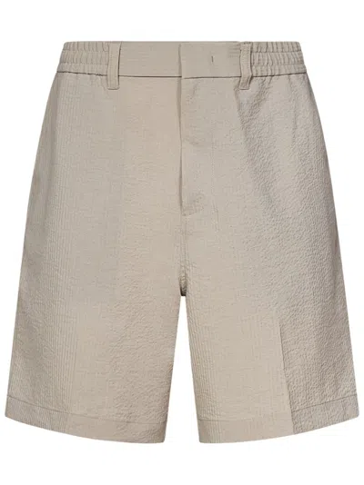 Emporio Armani Bermuda Trousers In Neutral