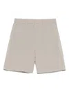 Emporio Armani Seersucker Shorts In Grau