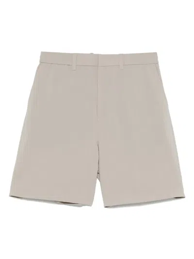 Emporio Armani Seersucker Shorts In Grau