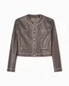 Emporio Armani Semi-aniline Lambskin Nappa Leather Jacket