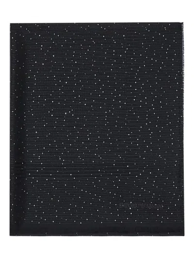 EMPORIO ARMANI SEQUIN-EMBELLISHED SCARF