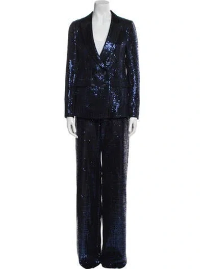 Pre-owned Emporio Armani Sequin Embellishments Pantsuit In Multi