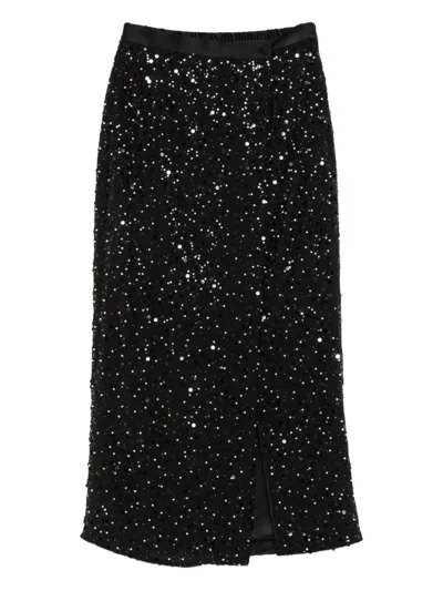 EMPORIO ARMANI EMPORIO ARMANI SEQUIN SLIT SKIRT