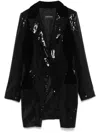 Emporio Armani Single Breasted Sequinned Blazer