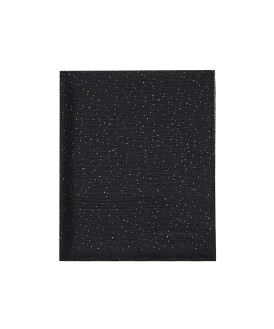 Emporio Armani Sequin-embellished Scarf In Black