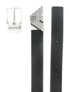 Emporio Armani Gift Box With Reversible Belt In Saffiano Leather And Interchangeable Buckle