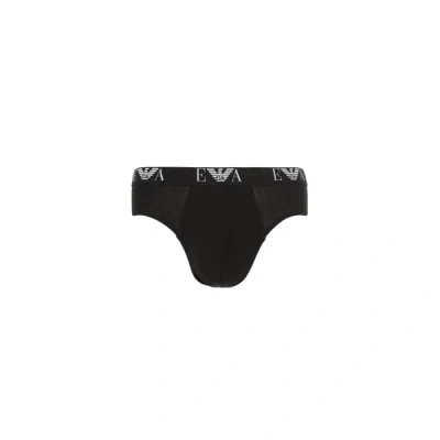 Emporio Armani Set Of 3 Briefs In Black