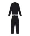 Emporio Armani Set Sweatshirt And Sweatpants In Black