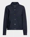 Emporio Armani Shawl-collar Cotton Denim Jacket