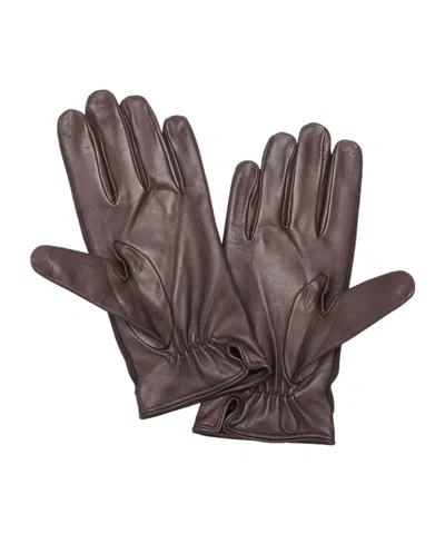 Emporio Armani Sheepskin Gloves In Black