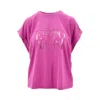 Emporio Armani Crew Neck Short Sleeves Straight Hem In Purple