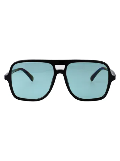 Emporio Armani Shiny Black Acetate Sunglasses