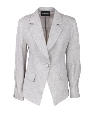 EMPORIO ARMANI EMPORIO ARMANI SINGLE-BREASTED TAILORED BLAZER