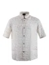 Emporio Armani All-over Eagle And Seaside Theme Printed Asv Shirt