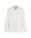 Emporio Armani White Shirt With Striped Pattern