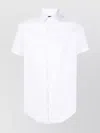 Emporio Armani Camicia Bianca In Jersey Misto Lyocell