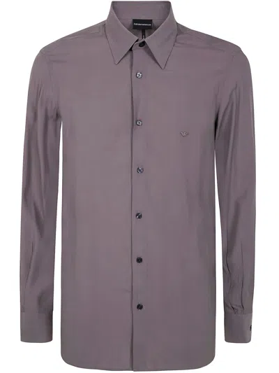 Emporio Armani Men's Shirt In Brown