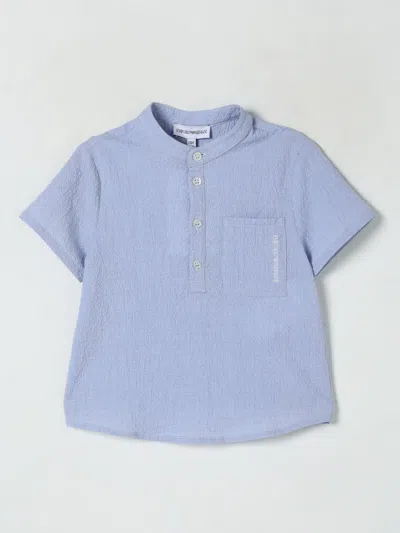 Emporio Armani Babies' Hemd  Kinder Farbe Blau