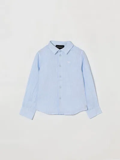 Emporio Armani Shirt Kids  In Blue