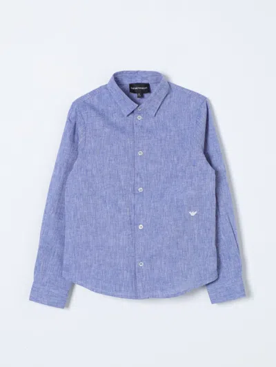 Emporio Armani Shirt  Kids Kids Color Gnawed Blue