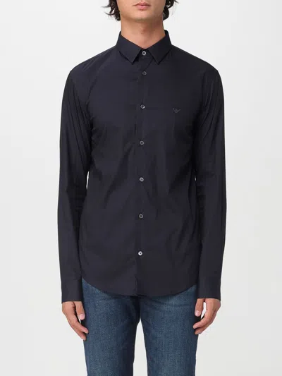 EMPORIO ARMANI SHIRT EMPORIO ARMANI MEN COLOR BLUE,434890009