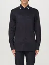 Emporio Armani Blue Logo Polo Shirt In Blau