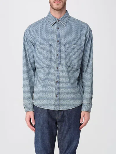 EMPORIO ARMANI SHIRT EMPORIO ARMANI MEN COLOR DENIM,434886028