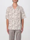 Emporio Armani Asv Capsule Peace All Over Print Shirt In Bunt